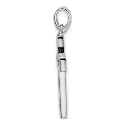 Sterling Silver Jesus Cut-Out Cross Pendant – view 3