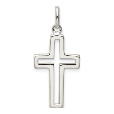 Sterling Silver Cut-Out Cross Pendant – view 4