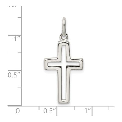 Sterling Silver Cut-Out Cross Pendant – view 5