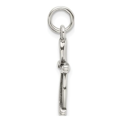 Sterling Silver Antiqued Passion Cross Charm – view 3
