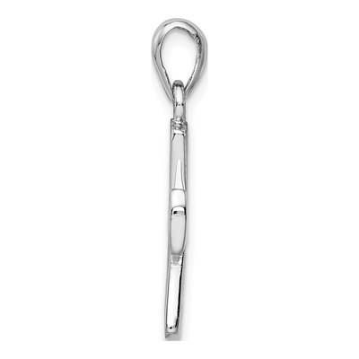 Sterling Silver Lab-Created Opal Cross Pendant – view 3