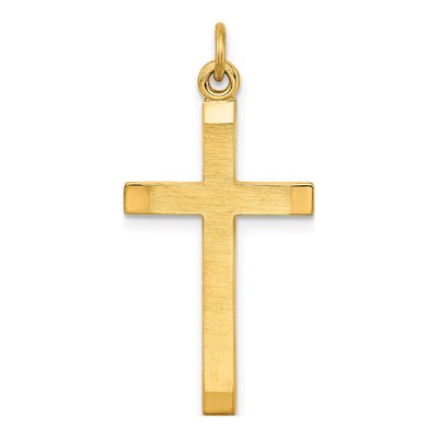 Gold-Plated Sterling Silver Cross Pendant
