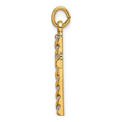 Gold-Plated Sterling Silver Cross Pendant – view 3