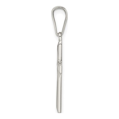 Sterling Silver Diamond-Cut Cross Pendant – view 3