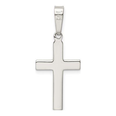 Sterling Silver Diamond-Cut Cross Pendant – view 4