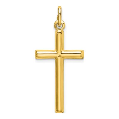 Gold-Plated Sterling Silver Cross Pendant