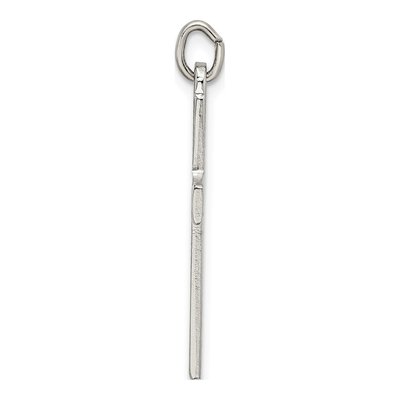 Sterling Silver Diamond-Cut Cross Pendant – view 3