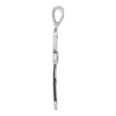 Sterling Silver Antiqued Passion Cross Pendant – view 2