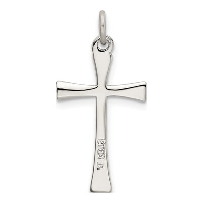 Sterling Silver CZ Cross Pendant – view 4