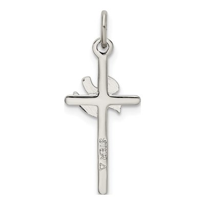 Sterling Silver Dove Cross Pendant – view 4