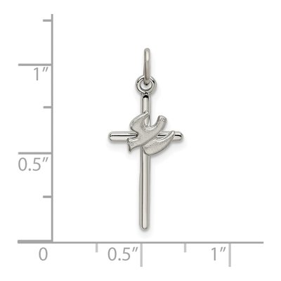 Sterling Silver Dove Cross Pendant – view 5