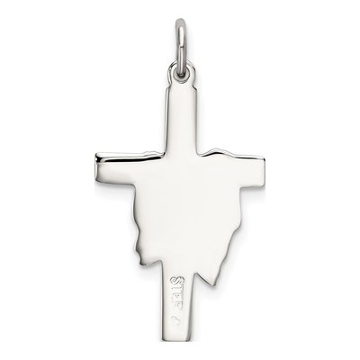 Sterling Silver Draped Cross Pendant – view 4