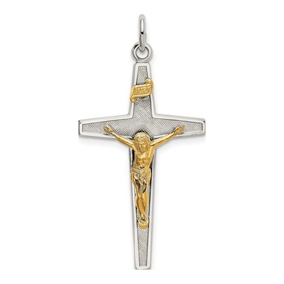 Sterling Silver INRI Crucifix Pendant