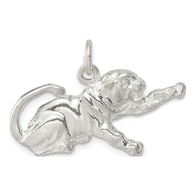 Sterling Silver Tiger Pendant