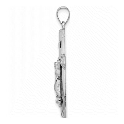 Sterling Silver INRI Crucifix Pendant – view 3