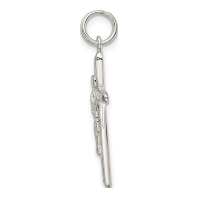 Sterling Silver INRI Crucifix Pendant – view 3