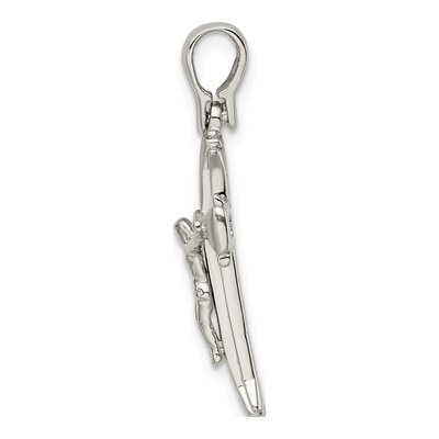 Sterling Silver Crucifix Pendant – view 3