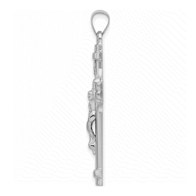 Sterling Silver INRI Crucifix Pendant – view 3