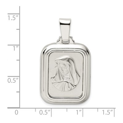Sterling Silver Mary Hail Prayer Pendant – view 5