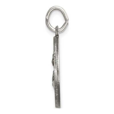 Sterling Silver St Lucy Medal Pendant – view 3
