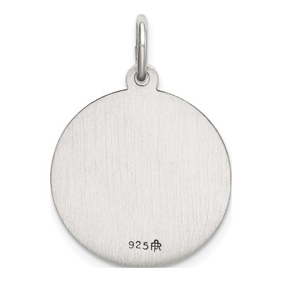 Sterling Silver St Lucy Medal Pendant – view 4