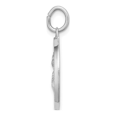 Sterling Silver St Lucy Medal Pendant – view 3