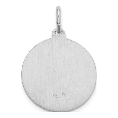Sterling Silver St Lucy Medal Pendant – view 4