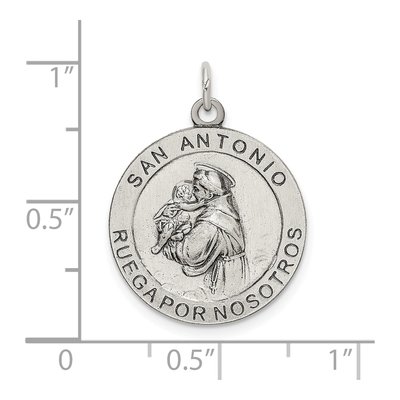 Sterling Silver St Anthony Medal Pendant – view 5
