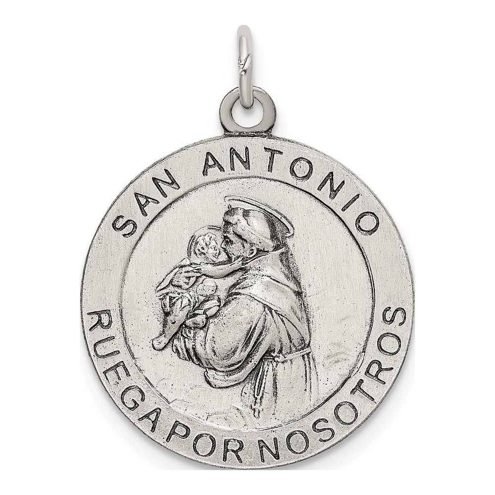 Sterling Silver St. Anthony Medal Pendant
