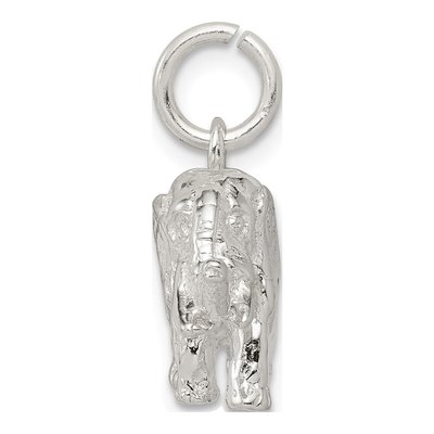 Sterling Silver 3D Elephant Pendant – view 3