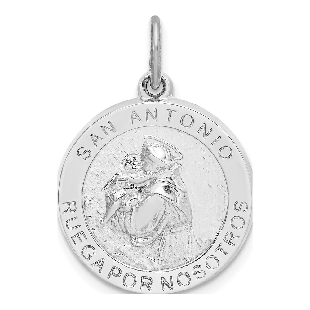 Sterling Silver St Anthony Medal Pendant