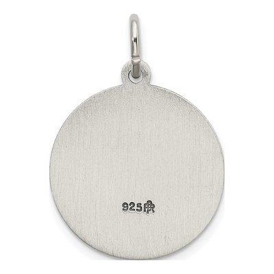 Sterling Silver St Gabriel Medal Pendant – view 4