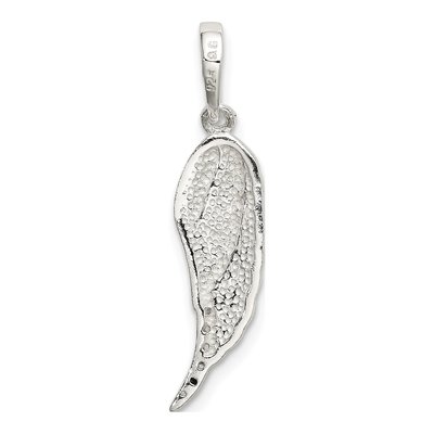 Sterling Silver CZ Wing Pendant – view 4