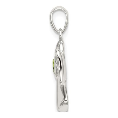 Sterling Silver CZ Angel Pendant – view 3