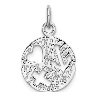 Sterling Silver Faith Pendant – view 4