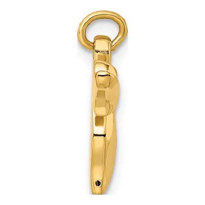 Gold-Plated Sterling Silver Small Chai Pendant – view 3