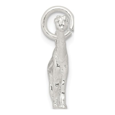 Sterling Silver 3D Giraffe Pendant – view 3