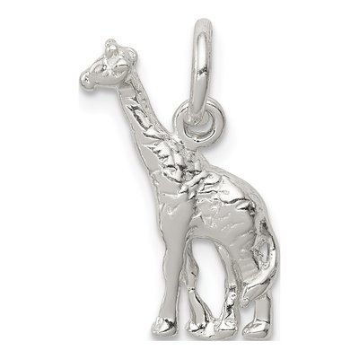 Sterling Silver 3D Giraffe Pendant