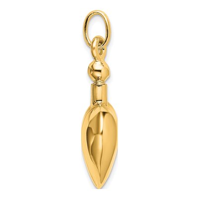 Gold-Plated Sterling Silver Ash Holder Pendant – view 2