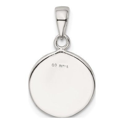 Sterling Silver Glitter Enamel Letter B Pendant – view 4