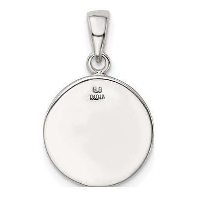 Sterling Silver Glitter Enamel Letter C Pendant – view 4
