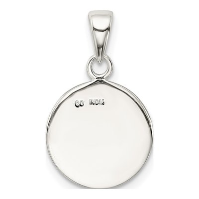 Sterling Silver Glitter Enamel Letter D Pendant – view 4