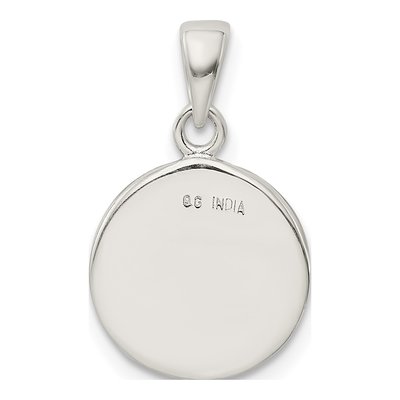Sterling Silver Glitter Enamel Letter F Pendant – view 5
