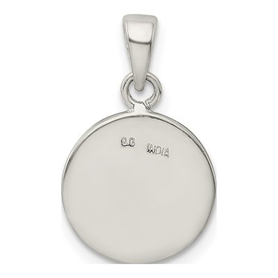 Sterling Silver Glitter Enamel Letter H Pendant – view 4