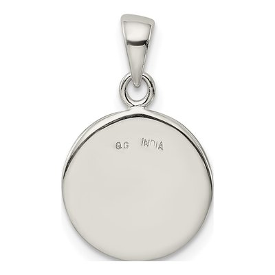 Sterling Silver Glitter Enamel Initial I Pendant – view 5