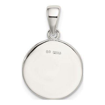 Sterling Silver Glitter Enamel Initial K Pendant – view 5
