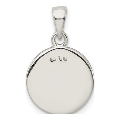 Sterling Silver Glitter Enamel Letter L Pendant – view 5