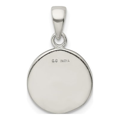 Sterling Silver Glitter Enamel Letter P Pendant – view 5