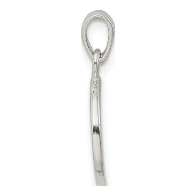 Sterling Silver Glitter Enamel Letter R Pendant – view 3