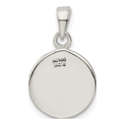 Sterling Silver Glitter Enamel Letter R Pendant – view 5